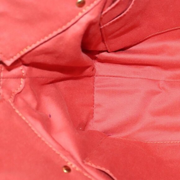 Chloe Angie Hand Bag Leather 2way Red Gold Auth BA2421 - Picture 13 of 16